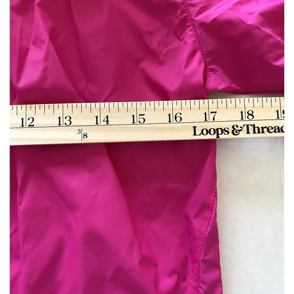 Columbia Girls Nylon Windbreaker Jacket Lightweight Hooded Zip Outdoor Layer L - Picture 5 of 10